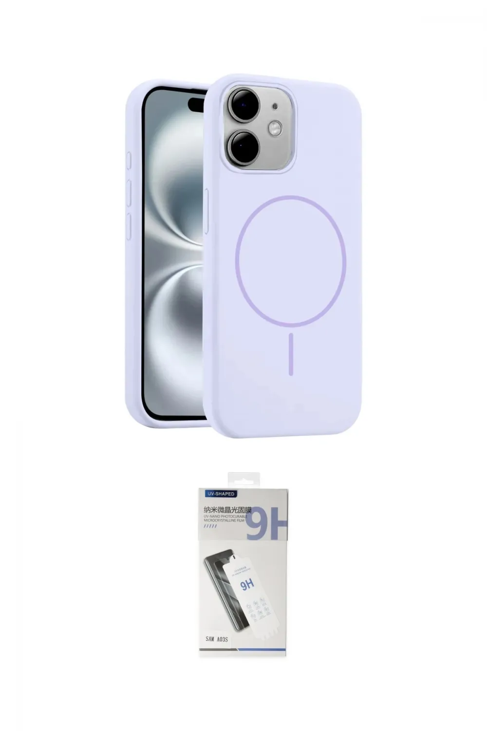 ieg™ iPhone 11 Kılıf Yankı Form Serisi - Şeffaf Uv Polymer Nano Ekran Koruyucu
