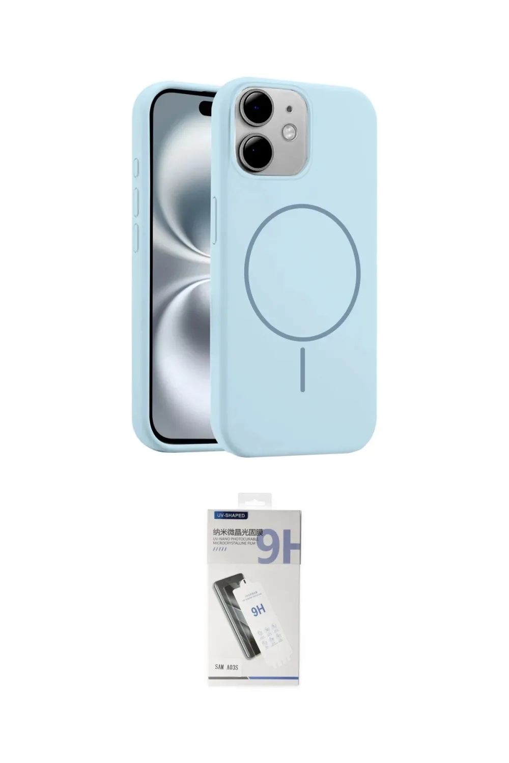ieg™ iPhone 11 Kılıf Yankı Form Serisi - Şeffaf Uv Polymer Nano Ekran Koruyucu