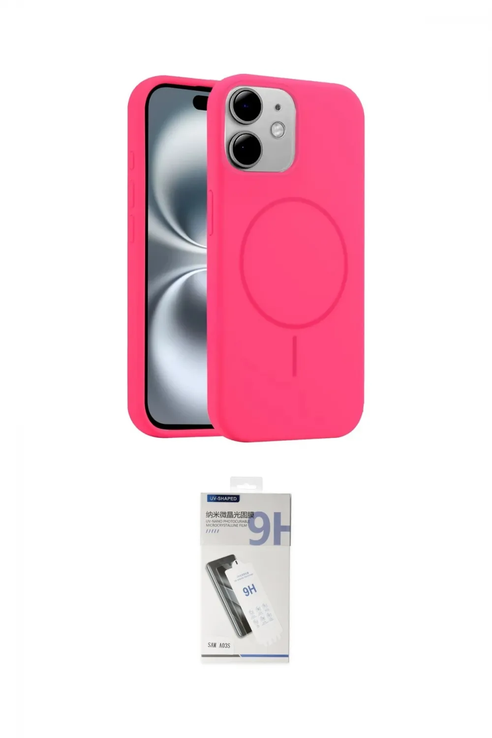ieg™ iPhone 11 Kılıf Yankı Form Serisi - Şeffaf Uv Polymer Nano Ekran Koruyucu