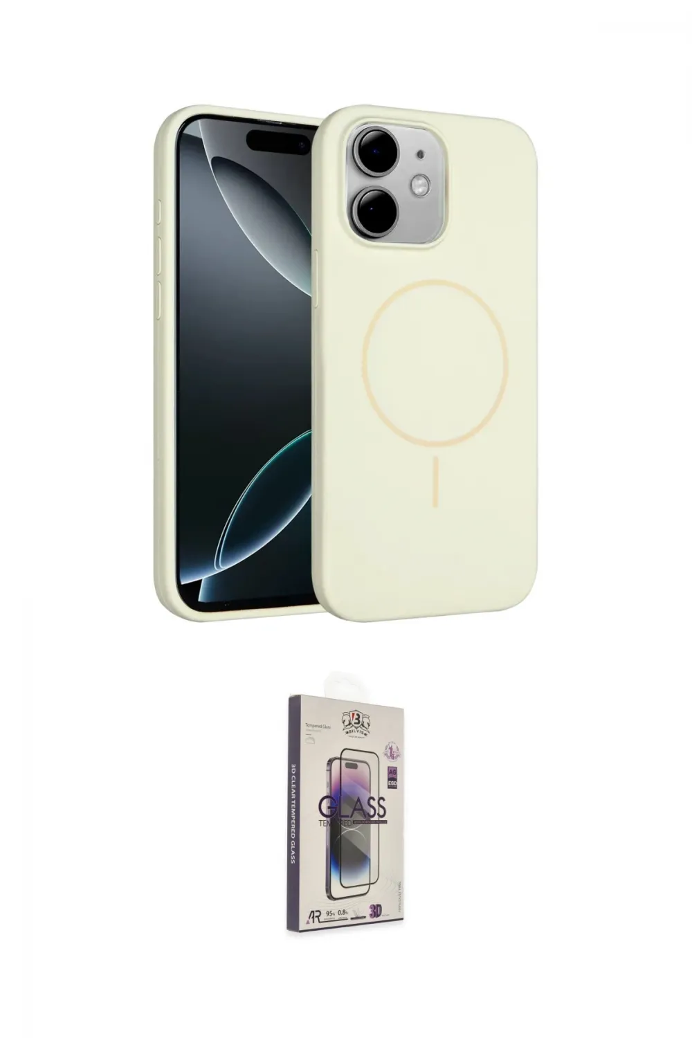 ieg™ iPhone 11 Kılıf Yankı Form Serisi - Siyah Bilvis 3D Cam Ekran Koruyucu