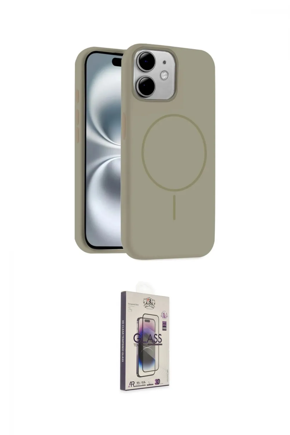 ieg™ iPhone 11 Kılıf Yankı Form Serisi - Siyah Bilvis 3D Cam Ekran Koruyucu
