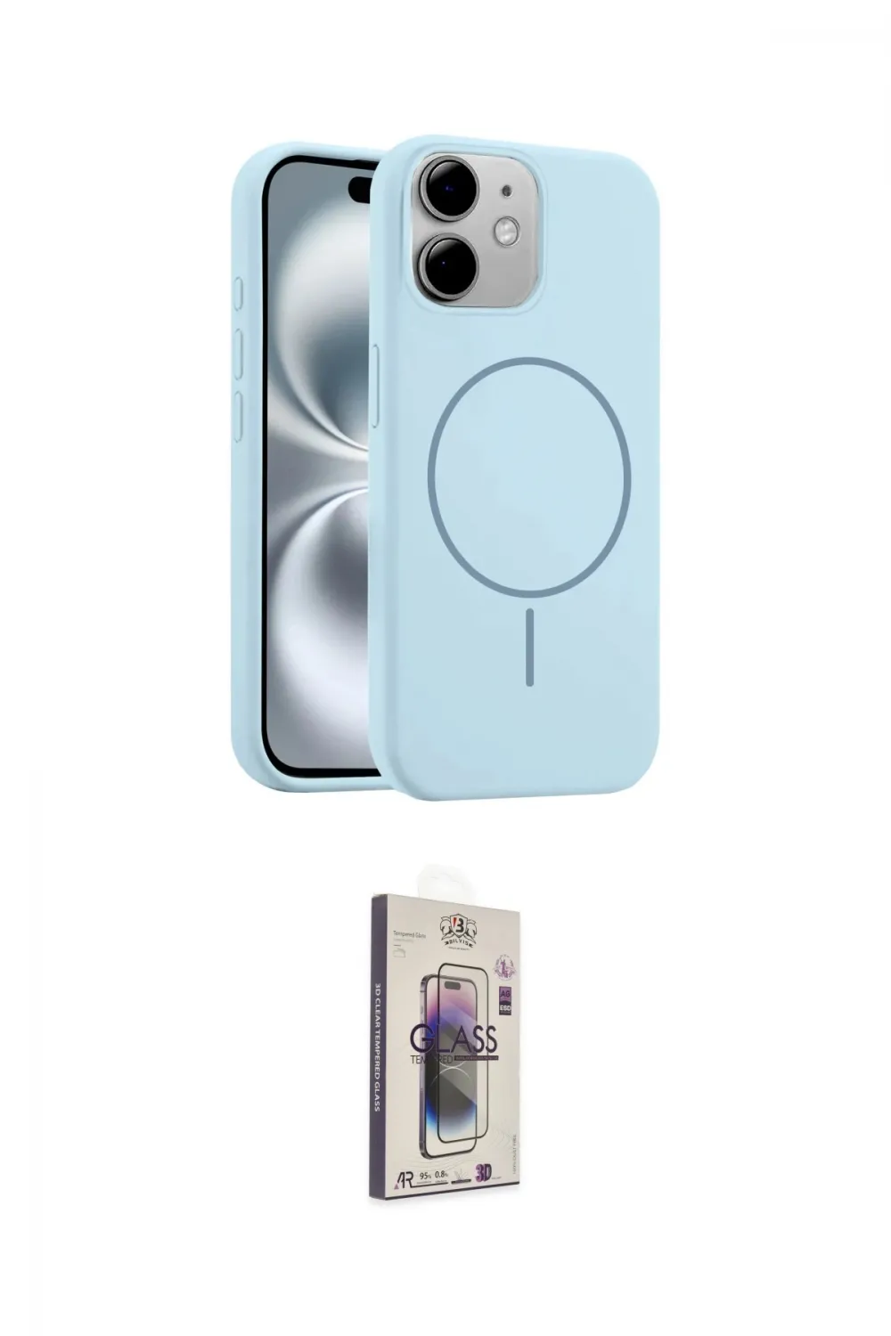 ieg™ iPhone 11 Kılıf Yankı Form Serisi - Siyah Bilvis 3D Cam Ekran Koruyucu