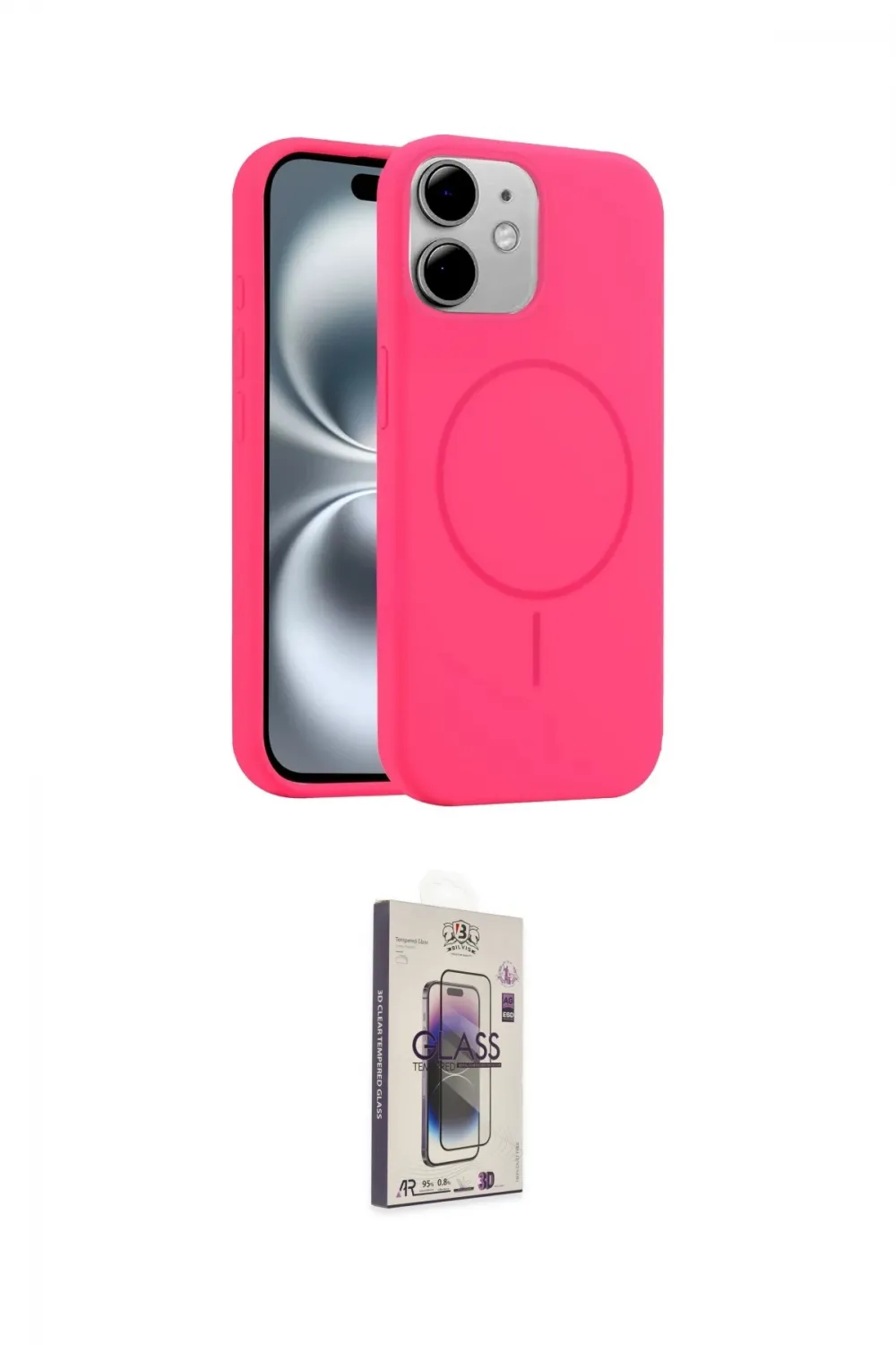 ieg™ iPhone 11 Kılıf Yankı Form Serisi - Siyah Bilvis 3D Cam Ekran Koruyucu
