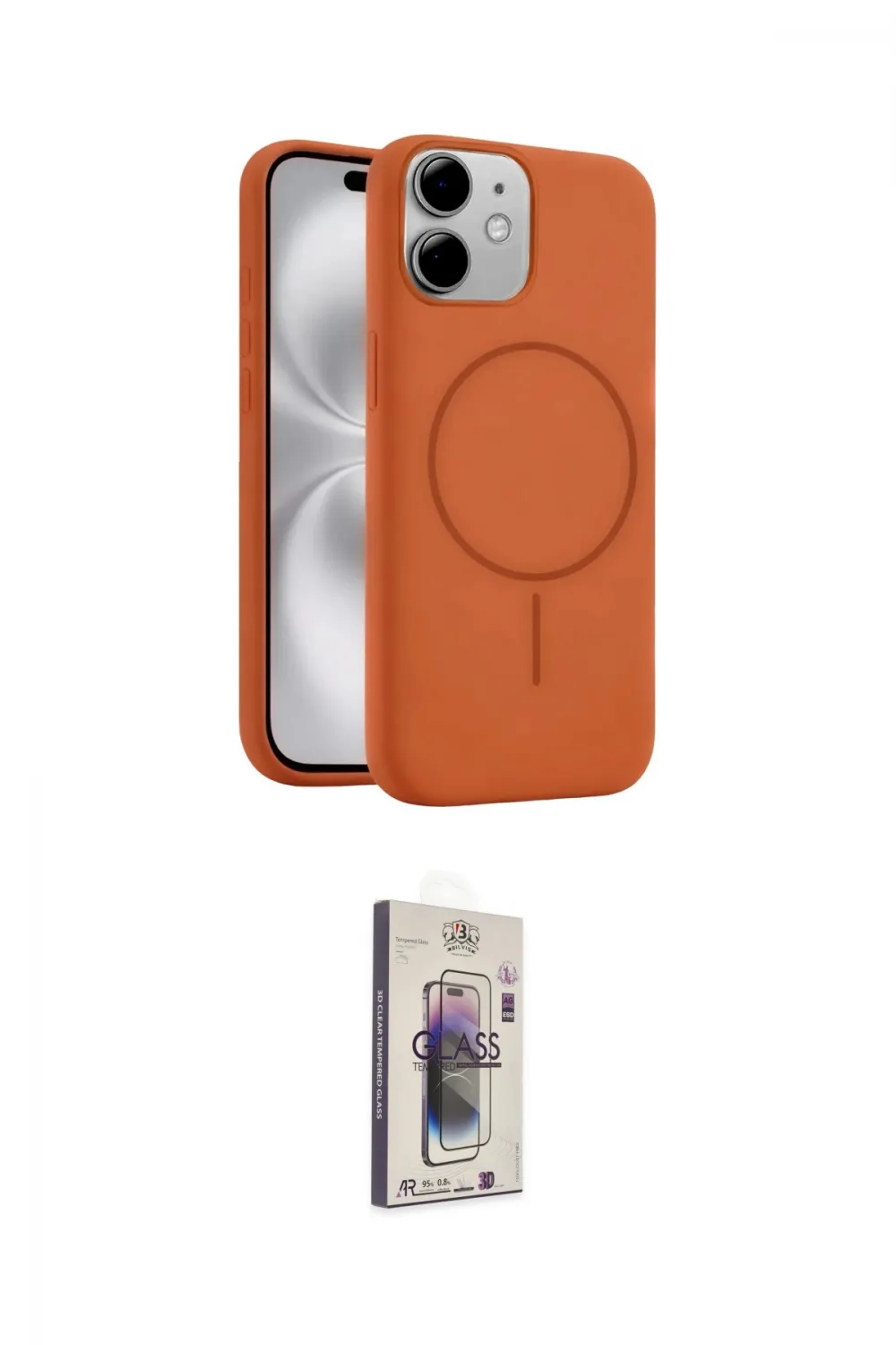 ieg™ iPhone 11 Kılıf Yankı Form Serisi - Siyah Bilvis 3D Cam Ekran Koruyucu