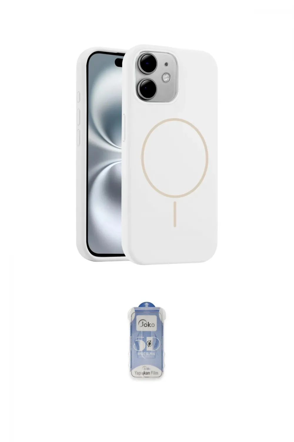 ieg™ iPhone 11 Kılıf Yankı Form Serisi - Siyah Joko Magic 5D Cam