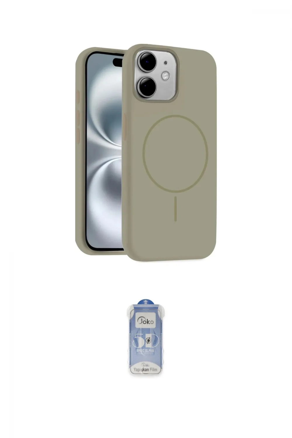 ieg™ iPhone 11 Kılıf Yankı Form Serisi - Siyah Joko Magic 5D Cam
