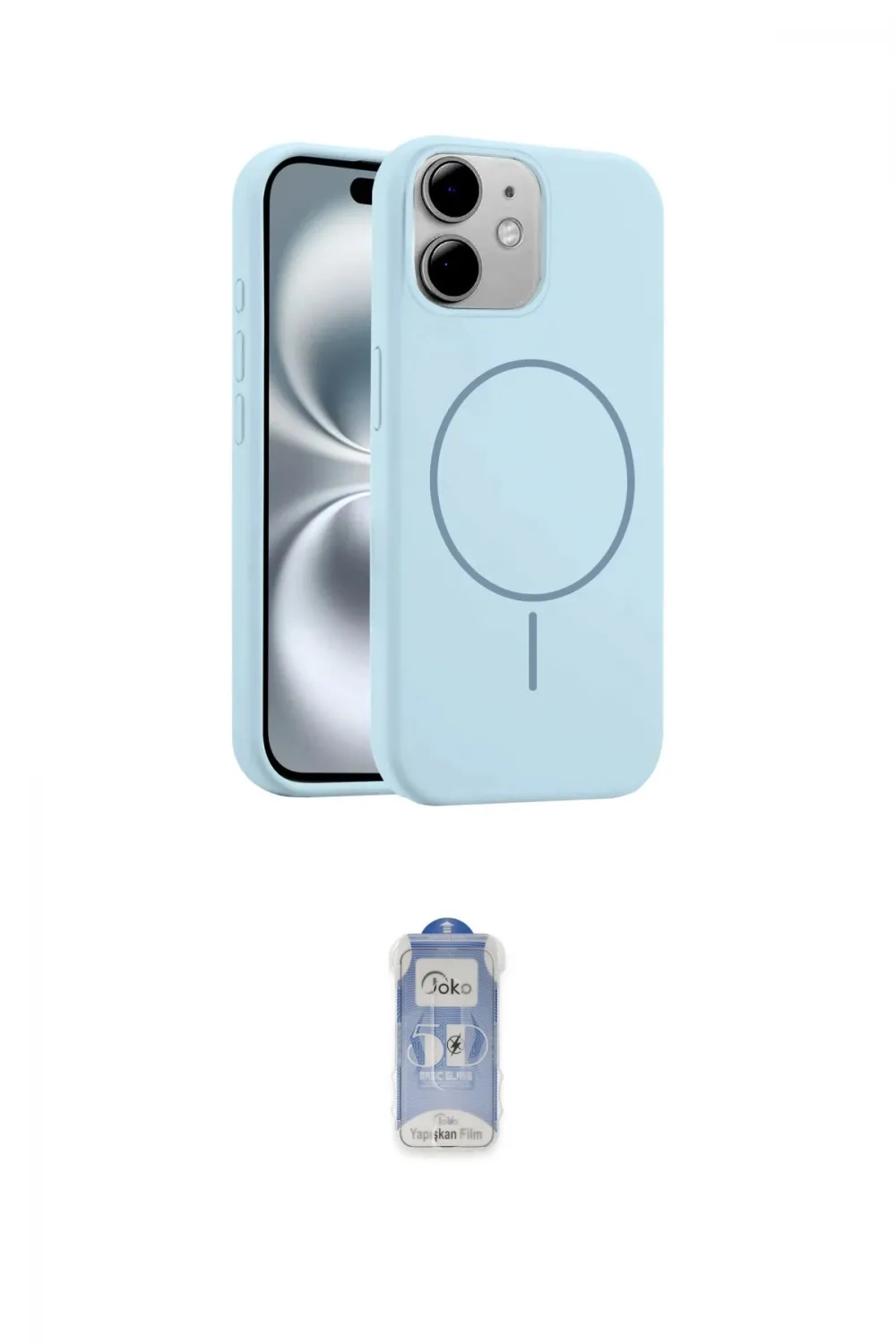 ieg™ iPhone 11 Kılıf Yankı Form Serisi - Siyah Joko Magic 5D Cam