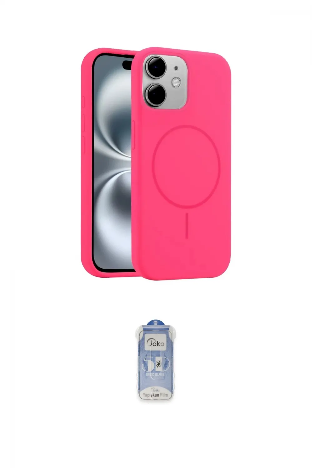 ieg™ iPhone 11 Kılıf Yankı Form Serisi - Siyah Joko Magic 5D Cam