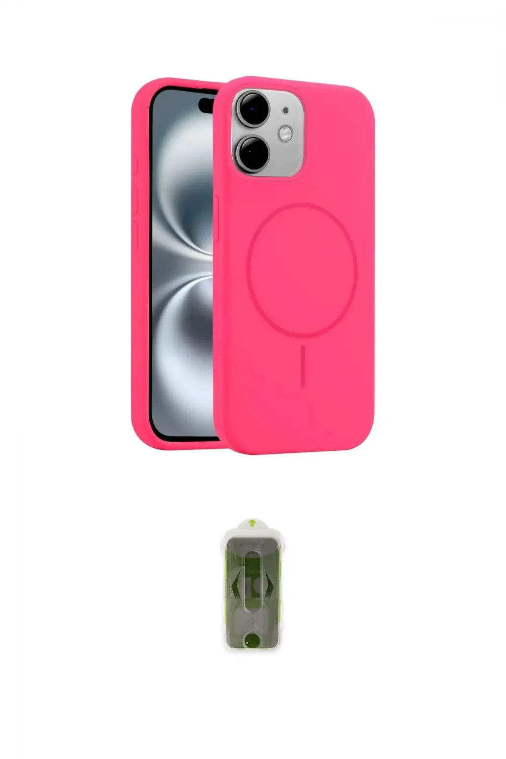ieg™ iPhone 11 Kılıf Yankı Form Serisi - Siyah Joko Magic 5D Hayalet Cam
