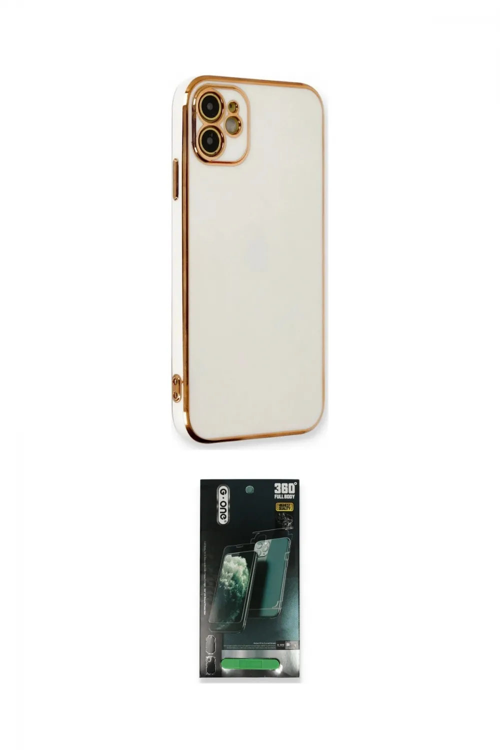 ieg™ iPhone 11 Kılıf Yankı Serisi - Şeffaf 360 Full Body Arka Koruyucu
