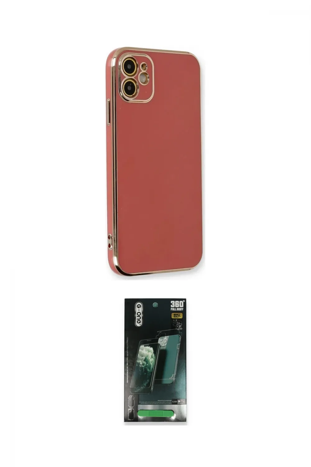 ieg™ iPhone 11 Kılıf Yankı Serisi - Şeffaf 360 Full Body Arka Koruyucu