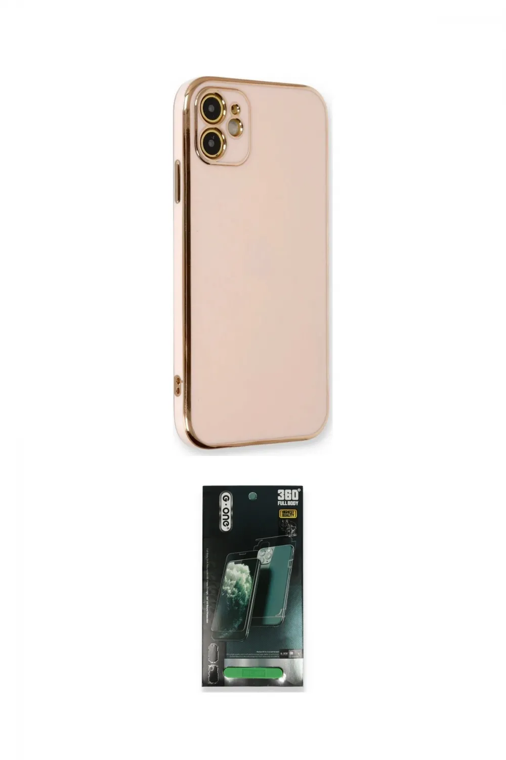 ieg™ iPhone 11 Kılıf Yankı Serisi - Şeffaf 360 Full Body Arka Koruyucu