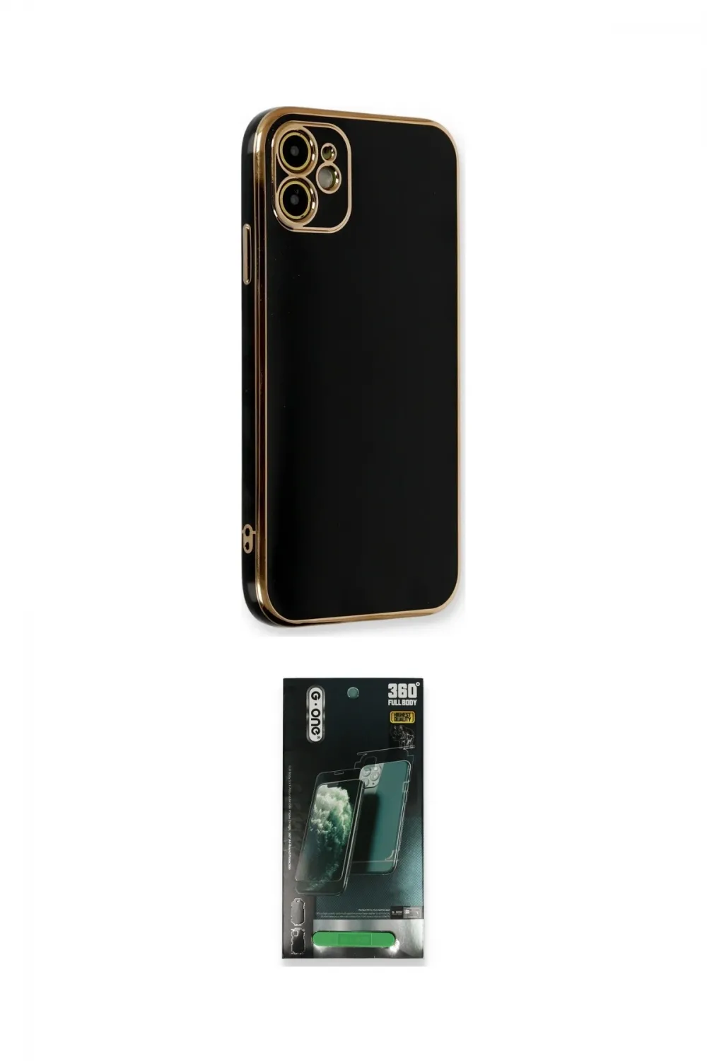 ieg™ iPhone 11 Kılıf Yankı Serisi - Şeffaf 360 Full Body Arka Koruyucu