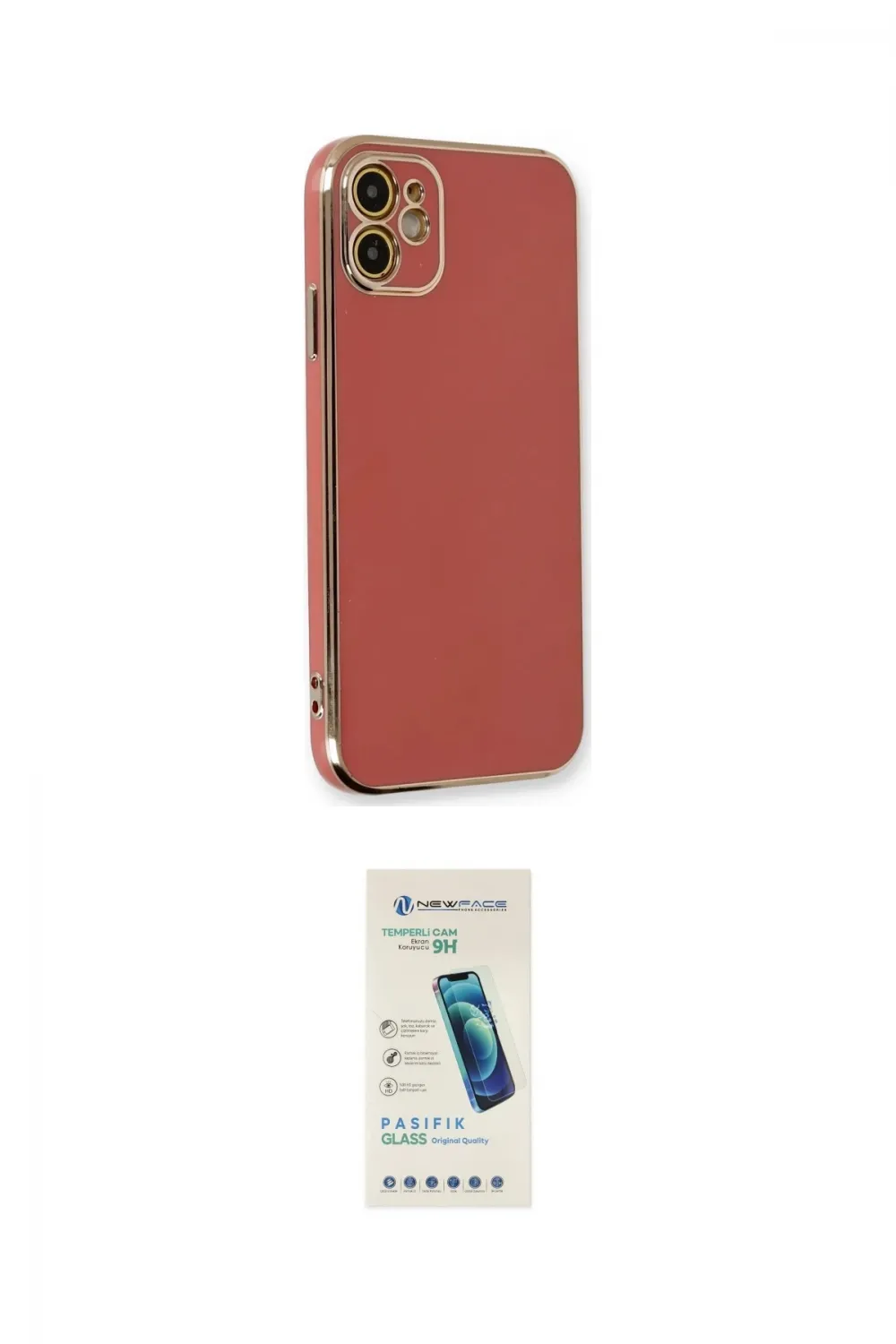 ieg™ iPhone 11 Kılıf Yankı Serisi - Şeffaf Pasifik Cam Ekran Koruyucu