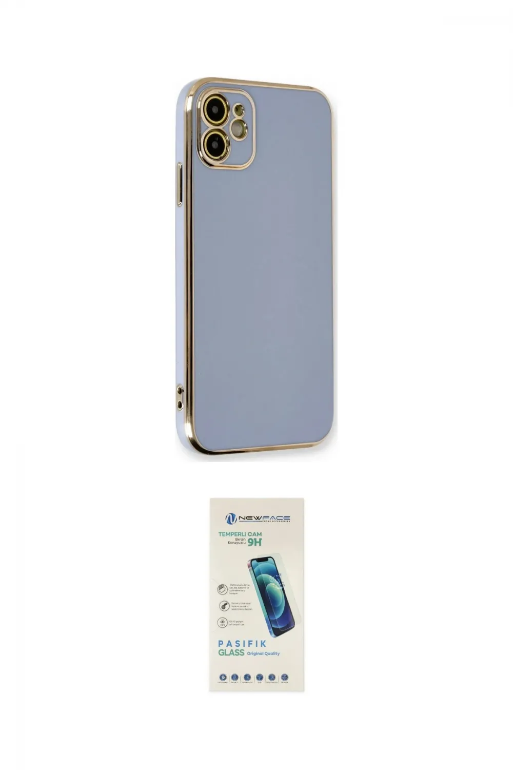 ieg™ iPhone 11 Kılıf Yankı Serisi - Şeffaf Pasifik Cam Ekran Koruyucu