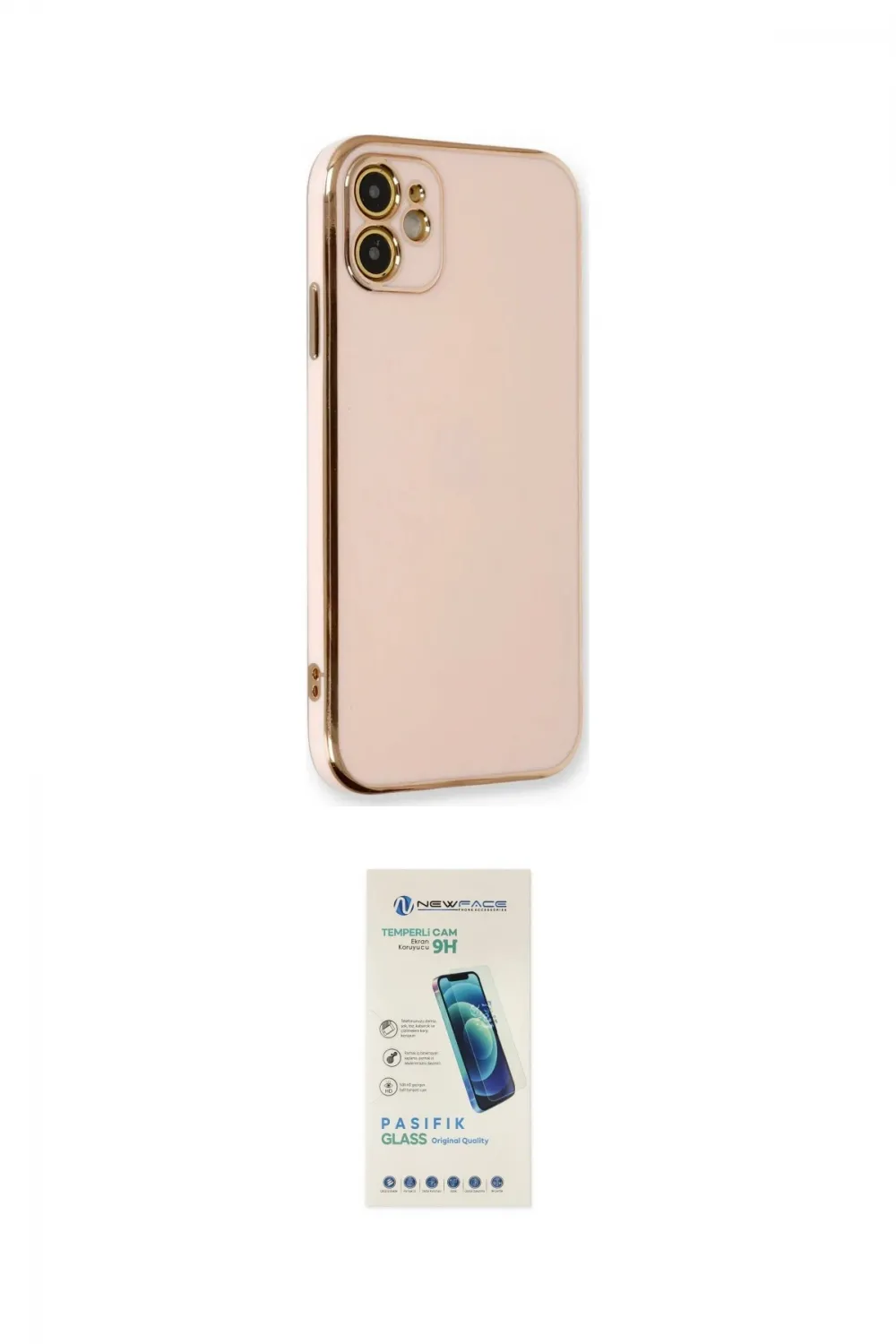 ieg™ iPhone 11 Kılıf Yankı Serisi - Şeffaf Pasifik Cam Ekran Koruyucu