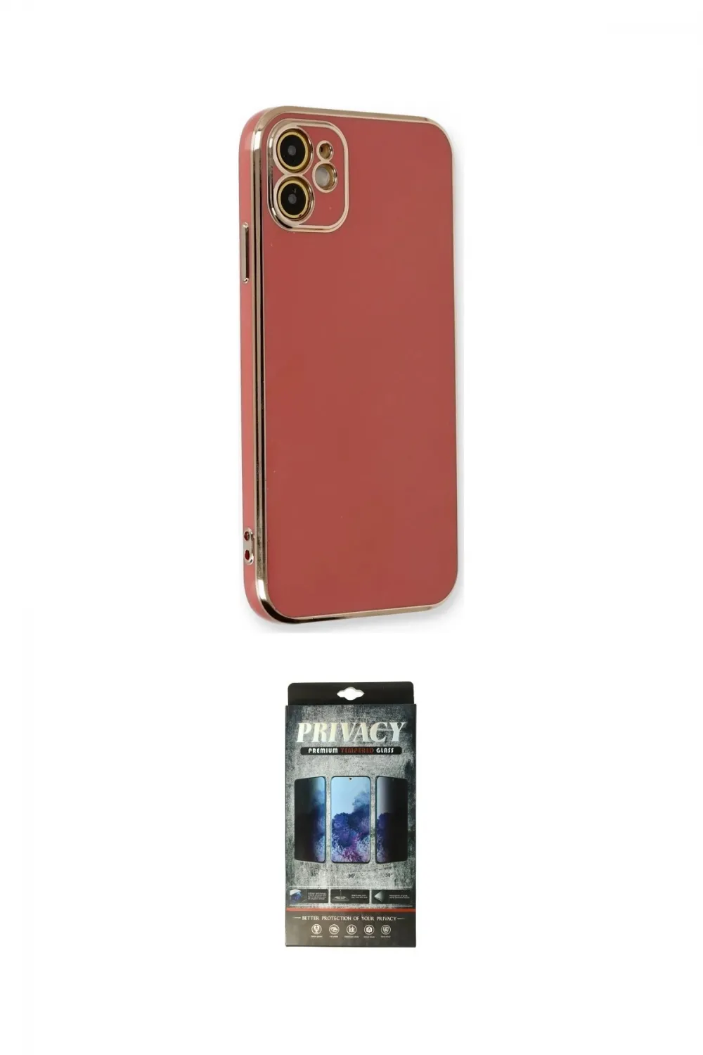 ieg™ iPhone 11 Kılıf Yankı Serisi - Siyah 34D Hayalet Izgaralı Cam