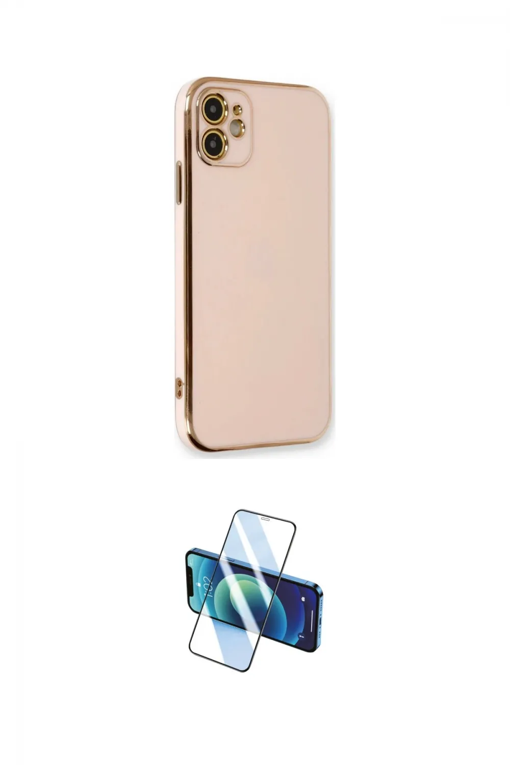 ieg™ iPhone 11 Kılıf Yankı Serisi - Siyah 3D Antistatik Cam Ekran Koruyucu