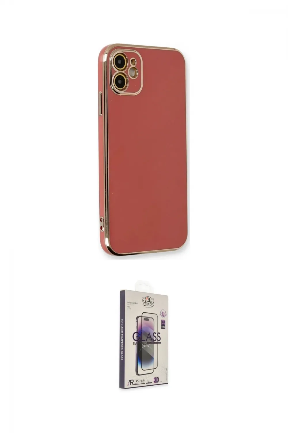 ieg™ iPhone 11 Kılıf Yankı Serisi - Siyah Bilvis 3D Cam Ekran Koruyucu