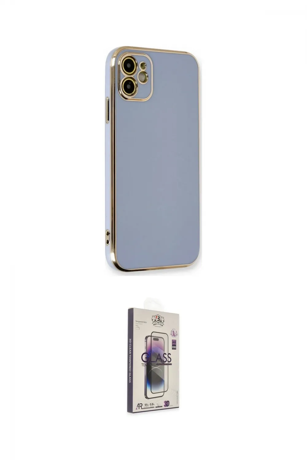 ieg™ iPhone 11 Kılıf Yankı Serisi - Siyah Bilvis 3D Cam Ekran Koruyucu