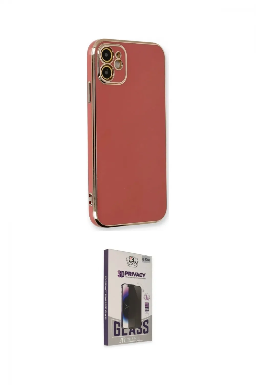 ieg™ iPhone 11 Kılıf Yankı Serisi - Siyah Bilvis Hayalet Cam Ekran Koruyucu