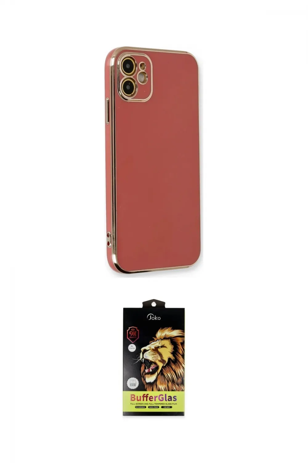 ieg™ iPhone 11 Kılıf Yankı Serisi - Siyah Buffer Cam Ekran Koruyucu