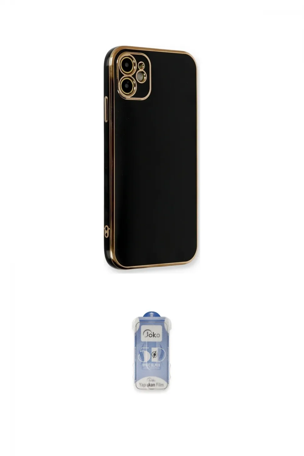 ieg™ iPhone 11 Kılıf Yankı Serisi - Siyah Joko Magic 5D Cam