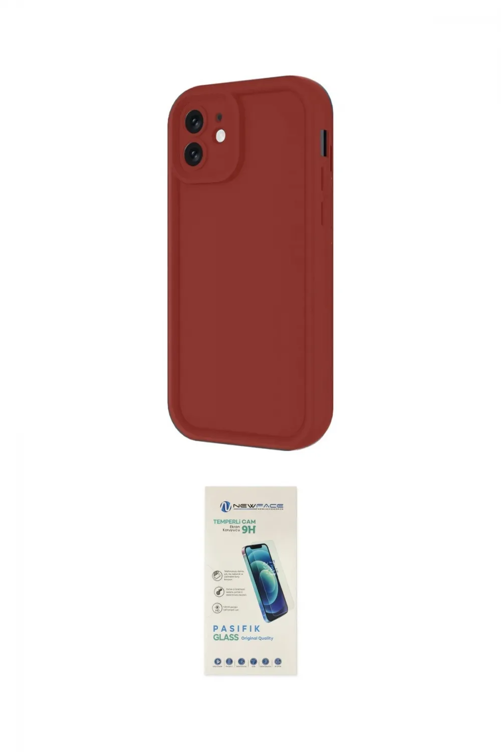 ieg™ iPhone 11 Kılıf Yankı Yansıma Özel Seri - Şeffaf Pasifik Cam Ekran Koruyucu