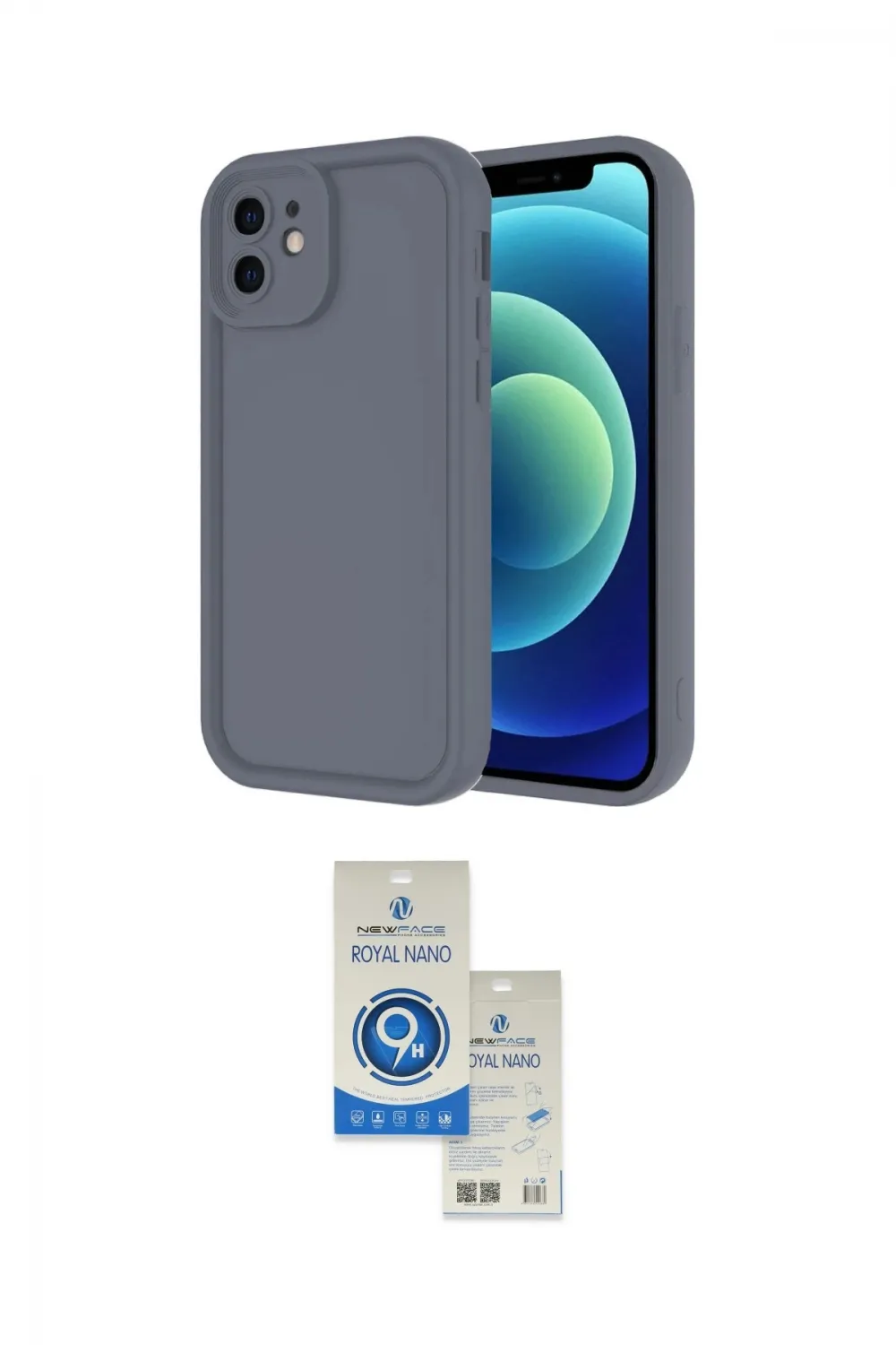 ieg™ iPhone 11 Kılıf Yankı Yansıma Özel Seri - Şeffaf Royal Nano Ekran Koruyucu