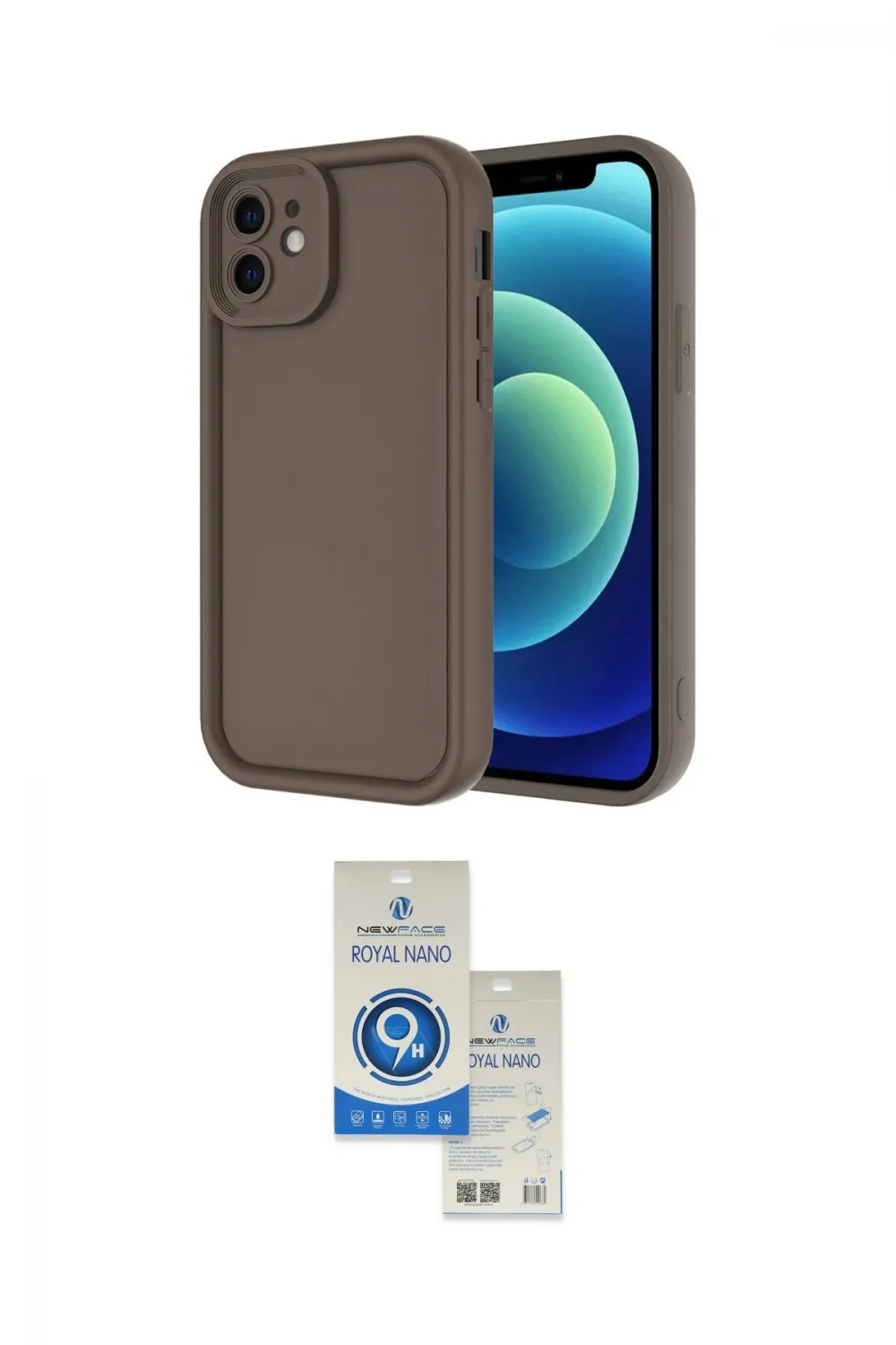 ieg™ iPhone 11 Kılıf Yankı Yansıma Özel Seri - Şeffaf Royal Nano Ekran Koruyucu