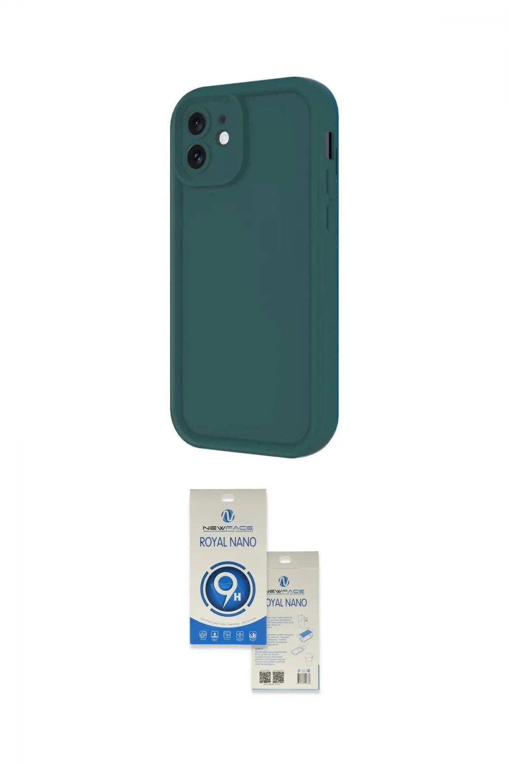 ieg™ iPhone 11 Kılıf Yankı Yansıma Özel Seri - Şeffaf Royal Nano Ekran Koruyucu