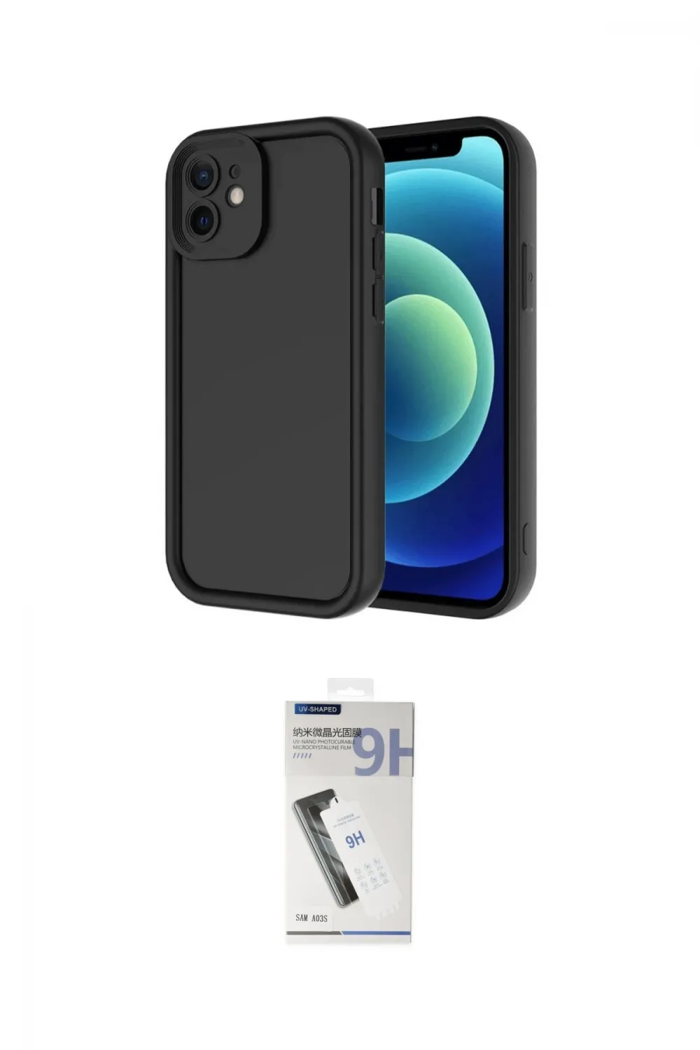 ieg™ iPhone 11 Kılıf Yankı Yansıma Özel Seri - Şeffaf Uv Polymer Nano Ekran Koruyucu
