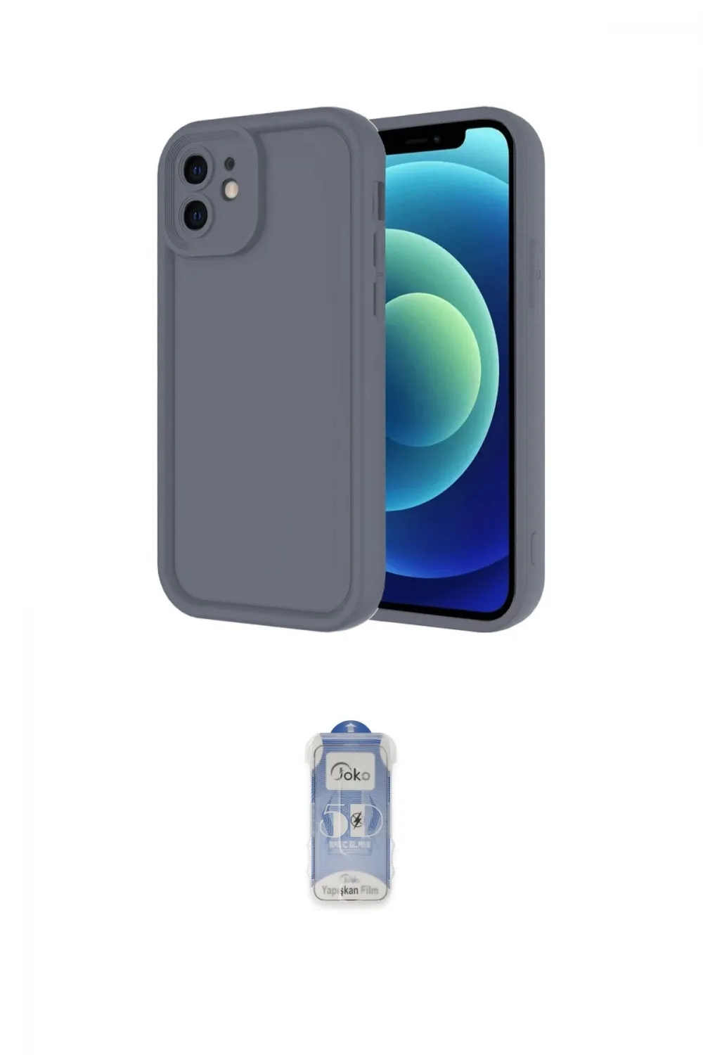ieg™ iPhone 11 Kılıf Yankı Yansıma Özel Seri - Siyah Joko Magic 5D Cam