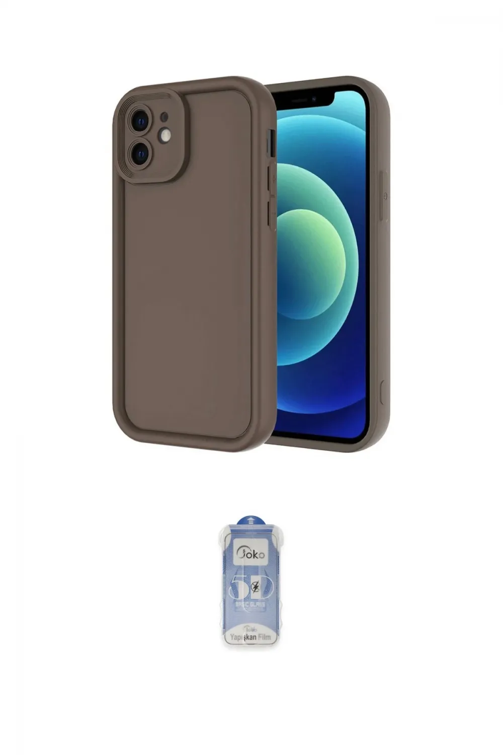 ieg™ iPhone 11 Kılıf Yankı Yansıma Özel Seri - Siyah Joko Magic 5D Cam