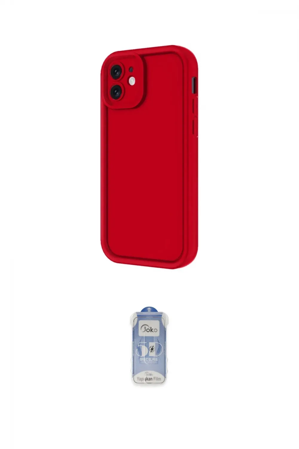 ieg™ iPhone 11 Kılıf Yankı Yansıma Özel Seri - Siyah Joko Magic 5D Cam