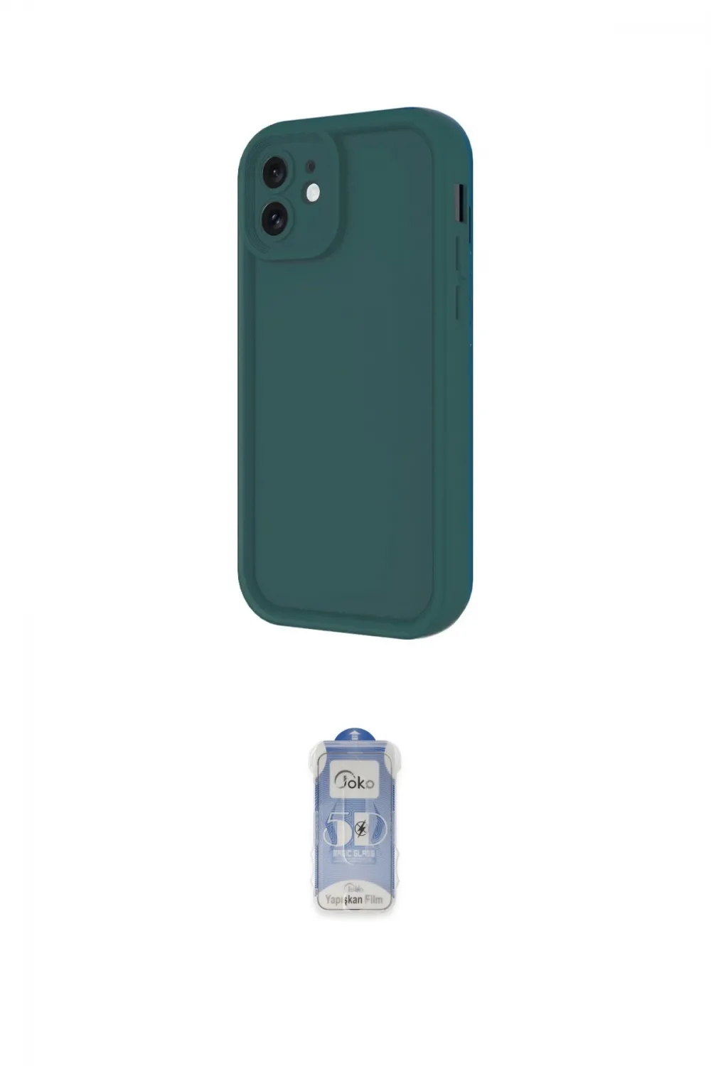 ieg™ iPhone 11 Kılıf Yankı Yansıma Özel Seri - Siyah Joko Magic 5D Cam