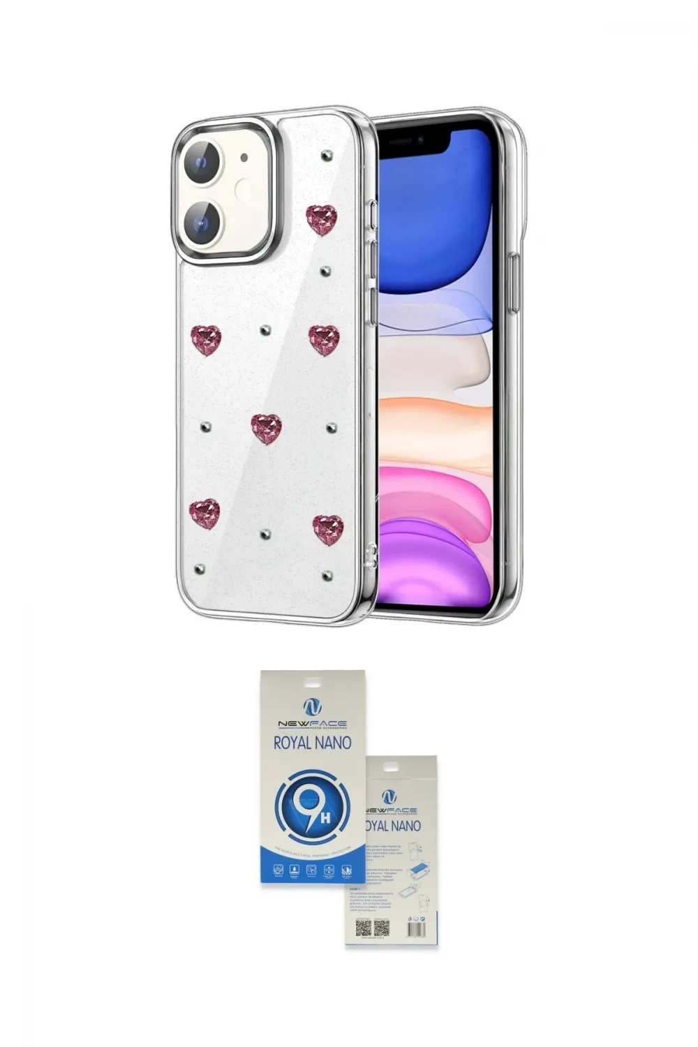 ieg™ iPhone 11 Kılıf Yörünge Form - Şeffaf Royal Nano Ekran Koruyucu