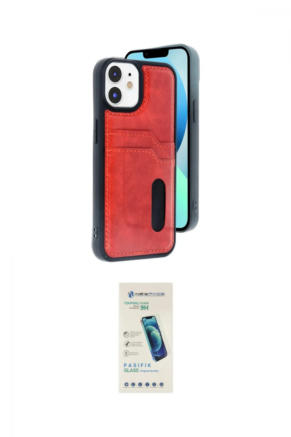 ieg™ iPhone 11 Kılıf Yörünge Işık Serisi - Şeffaf Pasifik Cam Ekran Koruyucu