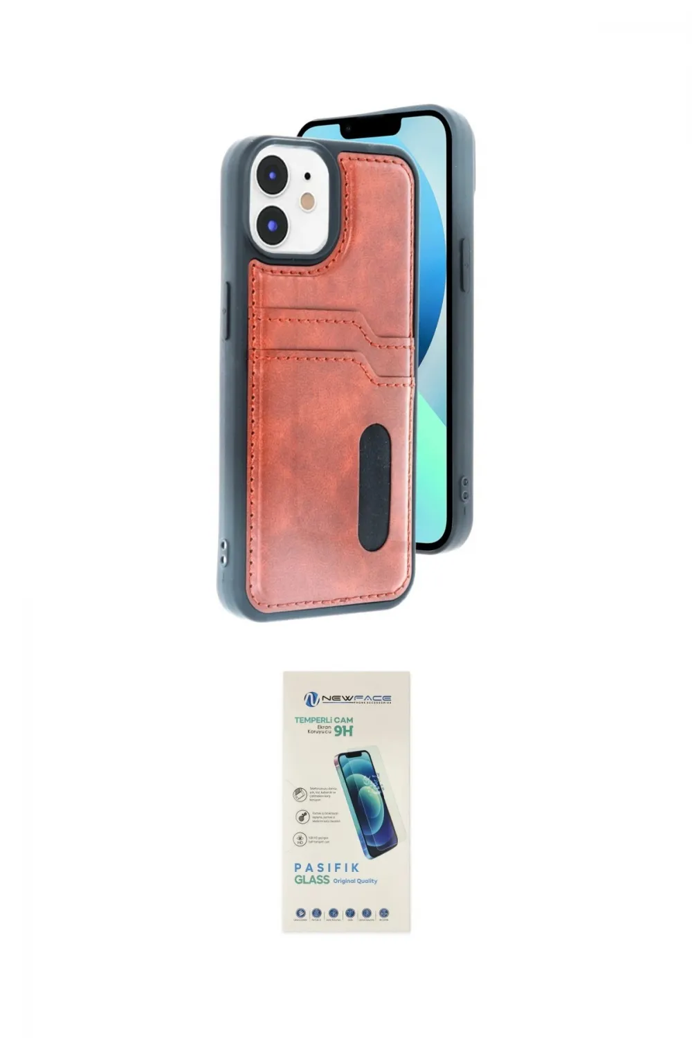 ieg™ iPhone 11 Kılıf Yörünge Işık Serisi - Şeffaf Pasifik Cam Ekran Koruyucu