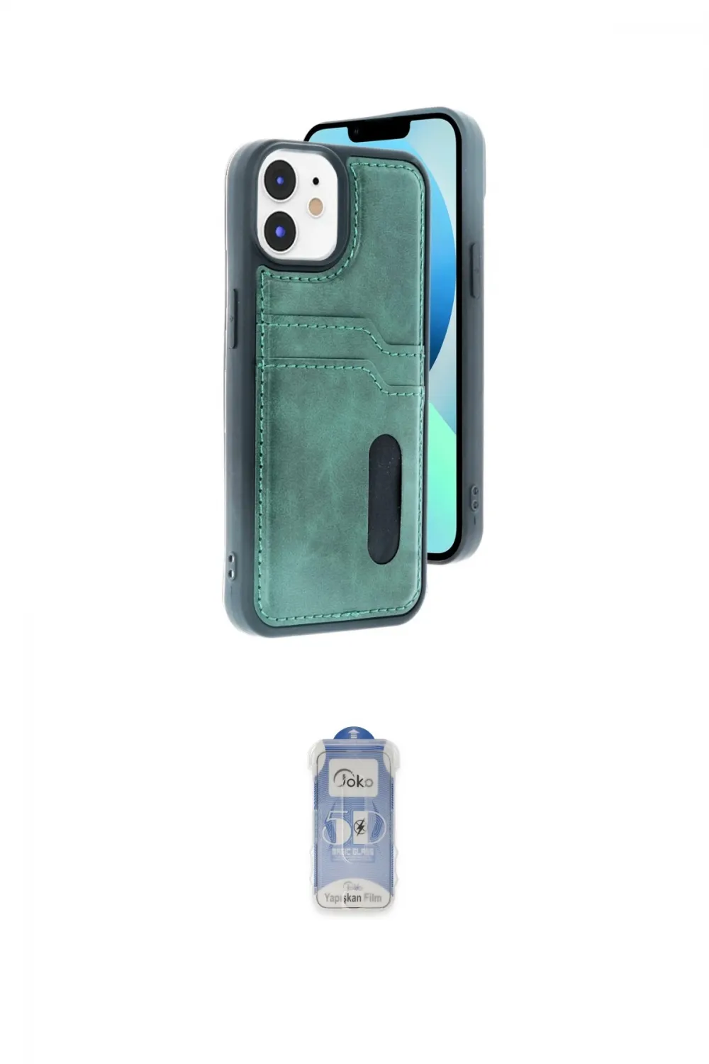 ieg™ iPhone 11 Kılıf Yörünge Işık Serisi - Siyah Joko Magic 5D Cam