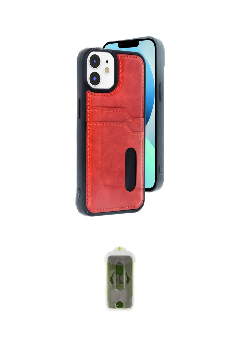 ieg™ iPhone 11 Kılıf Yörünge Işık Serisi - Siyah Joko Magic 5D Hayalet Cam