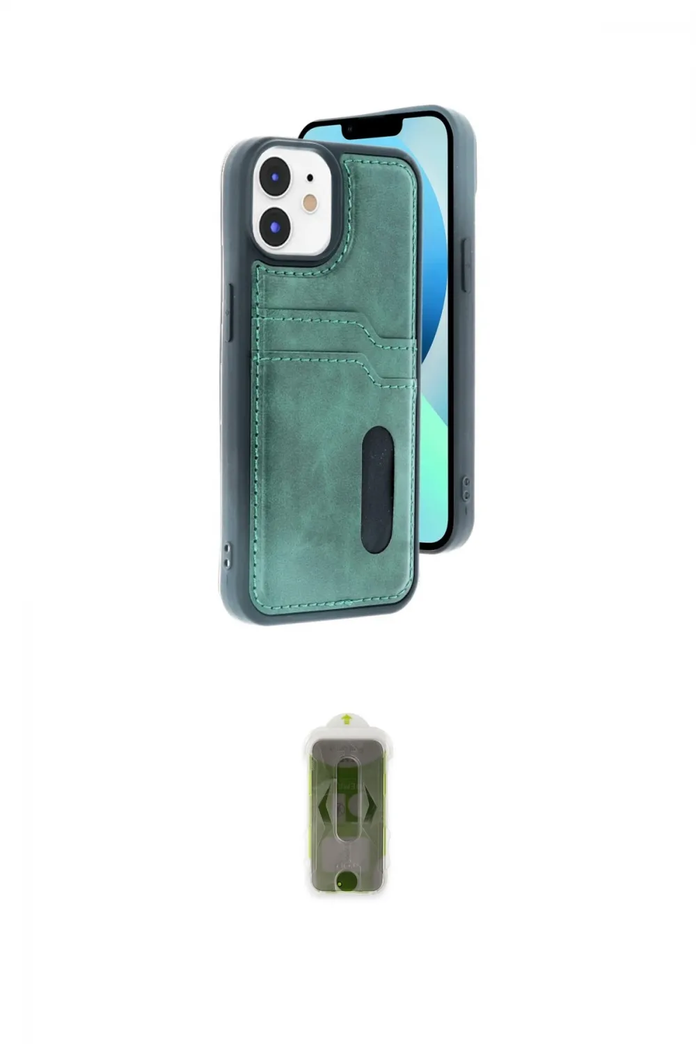 ieg™ iPhone 11 Kılıf Yörünge Işık Serisi - Siyah Joko Magic 5D Hayalet Cam