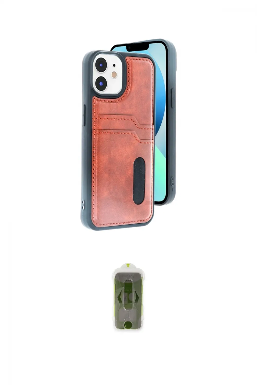 ieg™ iPhone 11 Kılıf Yörünge Işık Serisi - Siyah Joko Magic 5D Hayalet Cam