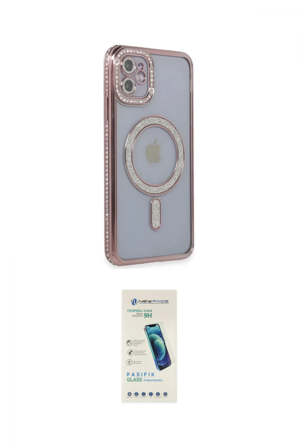 ieg™ iPhone 11 Kılıf Zirve Doku Prime - Şeffaf Pasifik Cam Ekran Koruyucu