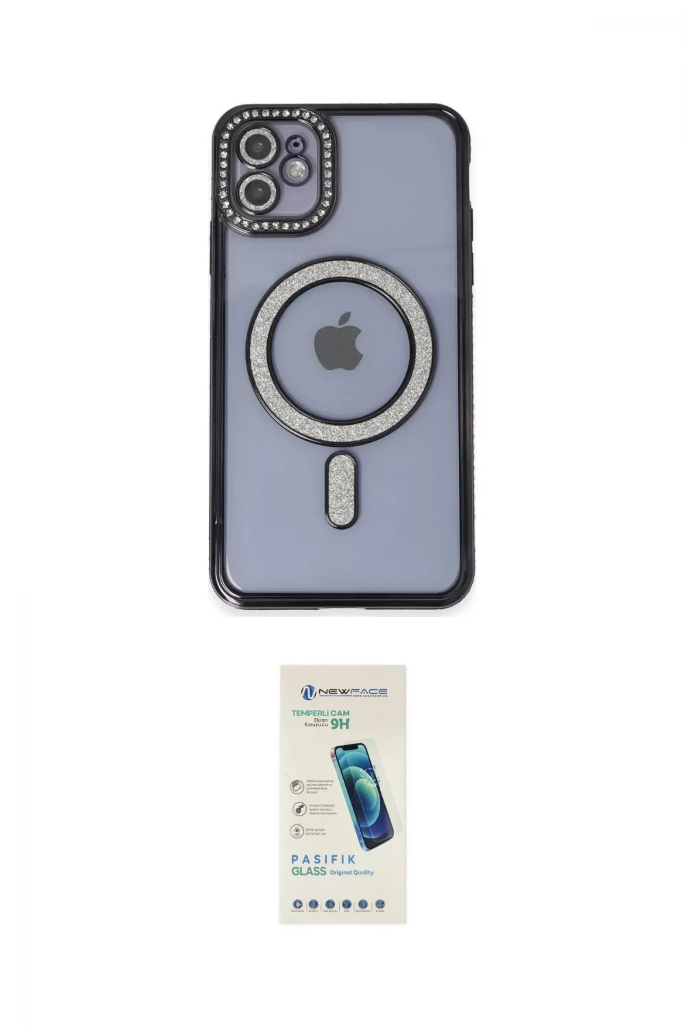 ieg™ iPhone 11 Kılıf Zirve Doku Prime - Şeffaf Pasifik Cam Ekran Koruyucu