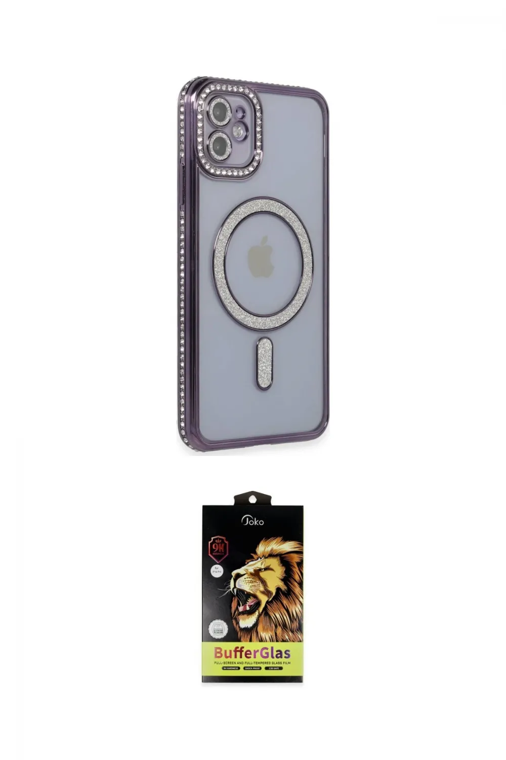 ieg™ iPhone 11 Kılıf Zirve Doku Prime - Siyah Buffer Cam Ekran Koruyucu