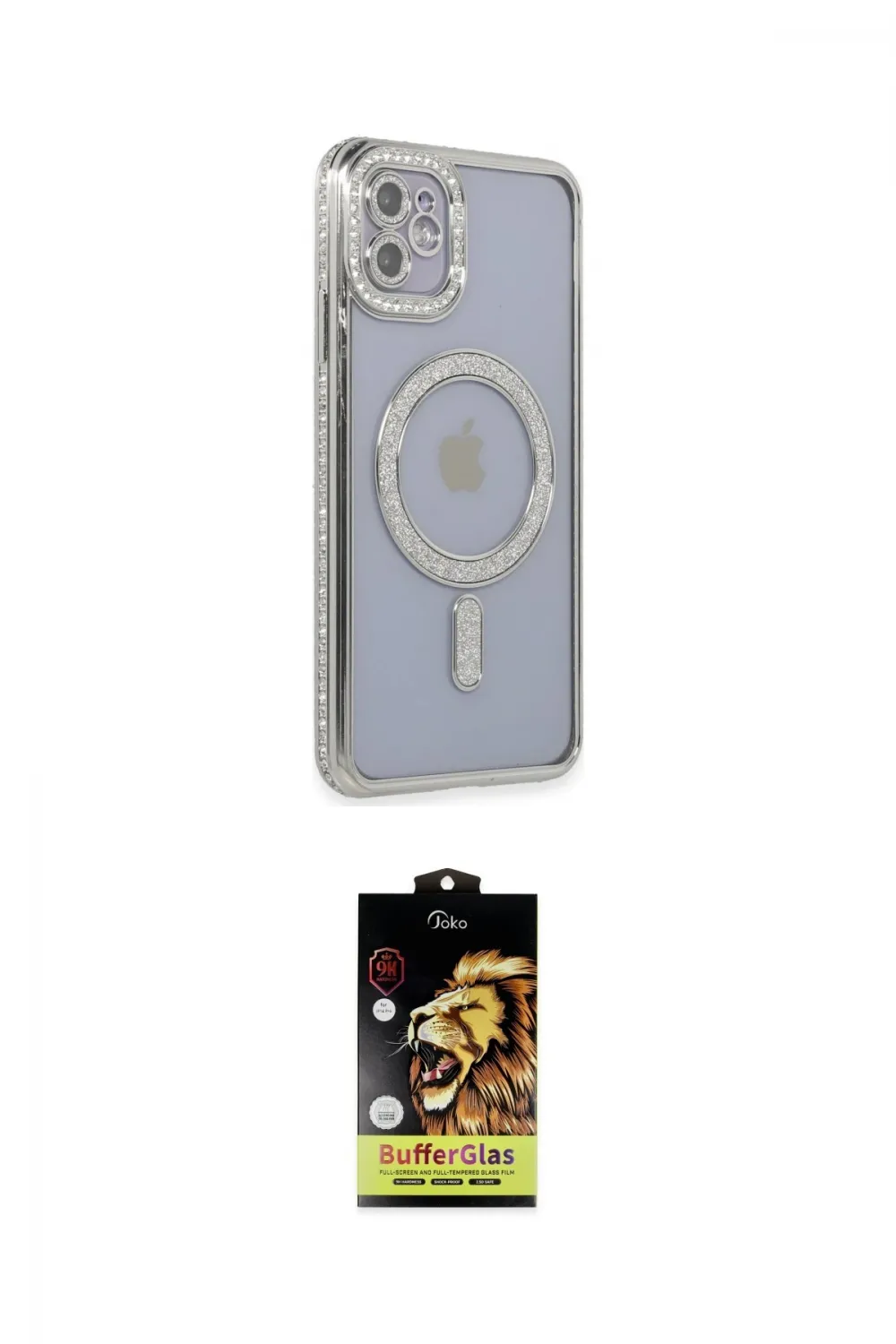 ieg™ iPhone 11 Kılıf Zirve Doku Prime - Siyah Buffer Cam Ekran Koruyucu