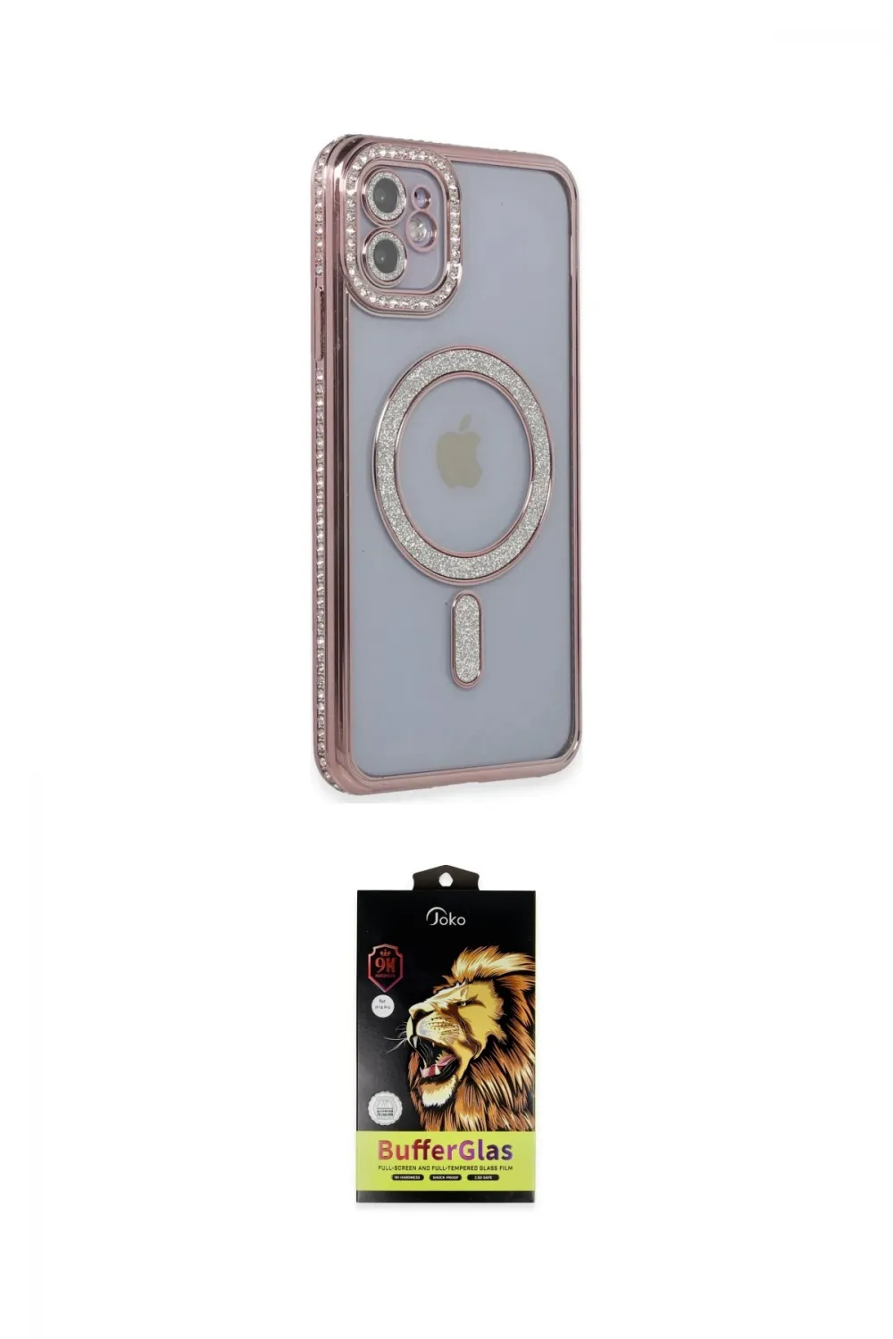 ieg™ iPhone 11 Kılıf Zirve Doku Prime - Siyah Buffer Cam Ekran Koruyucu