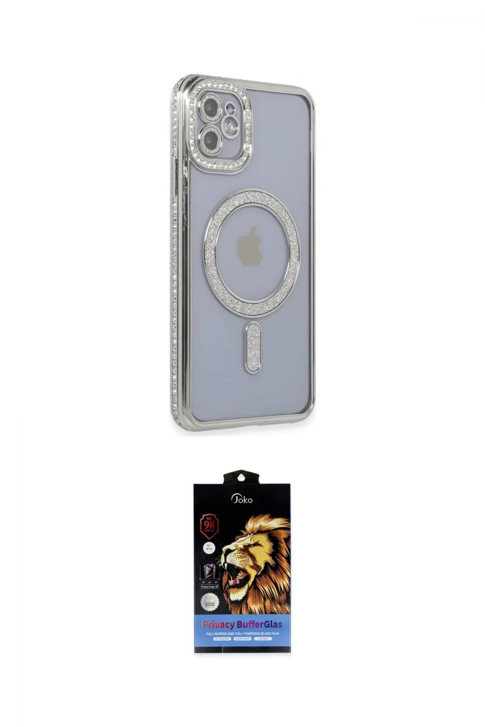 ieg™ iPhone 11 Kılıf Zirve Doku Prime - Siyah Buffer Hayalet Cam Ekran Koruyucu