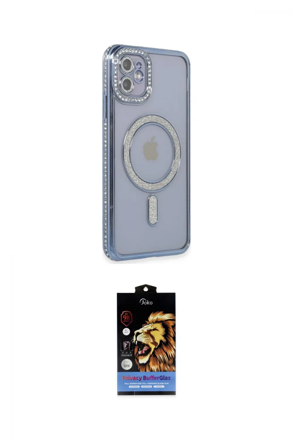 ieg™ iPhone 11 Kılıf Zirve Doku Prime - Siyah Buffer Hayalet Cam Ekran Koruyucu